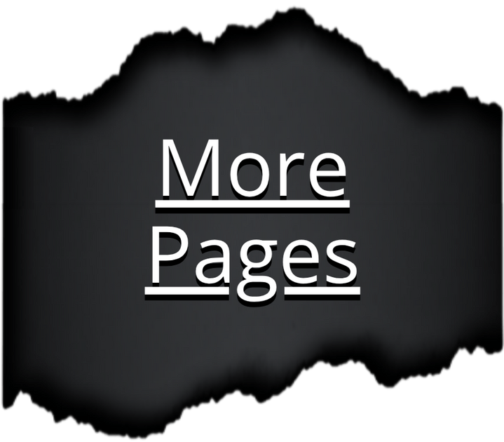 Button text "More Pages" in white font revealed hidden under a short torn paper strip with black paper background.