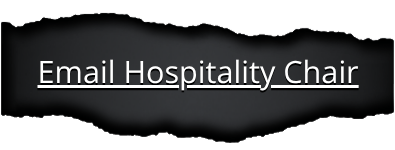 Button text "Email Hospitality Chair" in white font revealed hidden under a stretched torn paper strip with black paper background.